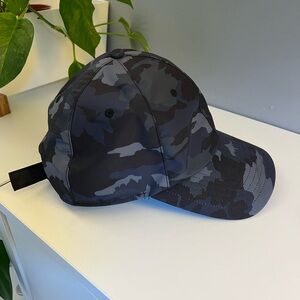 Athleta Performance Running Baseball Hat - Black Camo - with adjustable strap